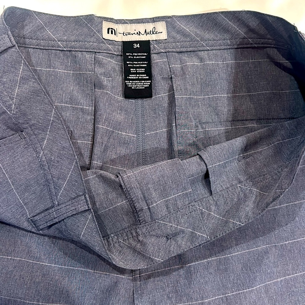 Travis Mathew Golf Shorts Mens 34 Proceed With Caution Performance - Picture 3 of 6